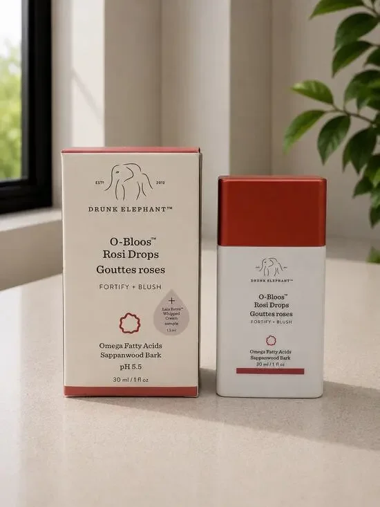 $39 Drunk Elephant O-Bloos Rosi Drops Blush Serum 30ml + Lala Retro