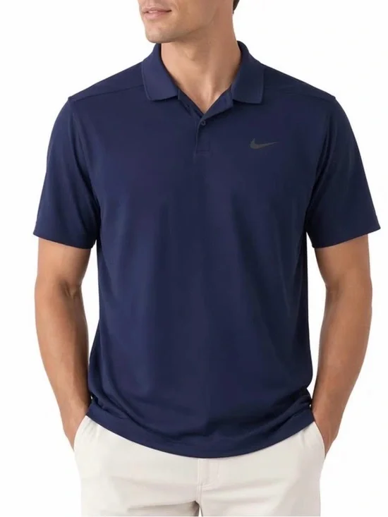 Nike Men's Navy Short-Sleeve Polo