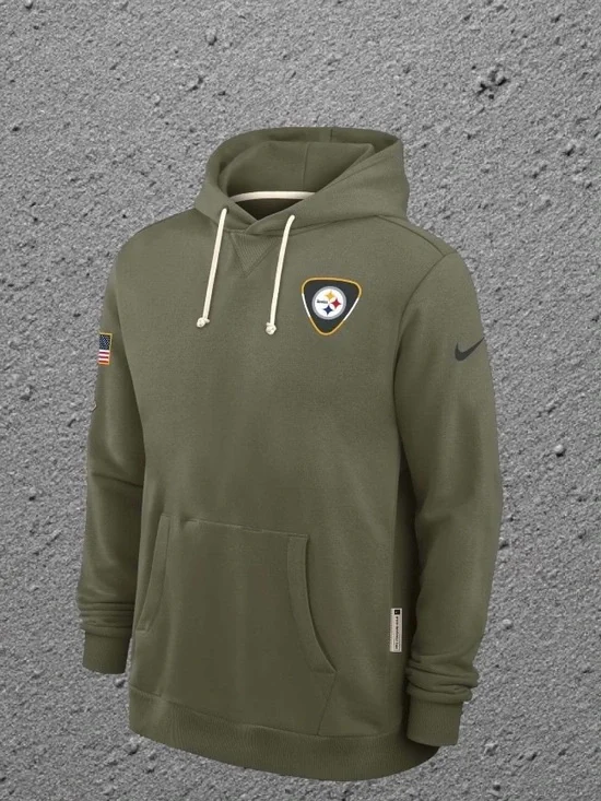 Nike Men Pittsburgh Steelers Salute to Service Standard Issue Hoodie Medium NWT