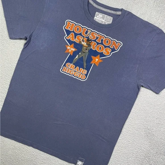 Nike Houston Astros‎ Craig Biggio MLB T-shirt