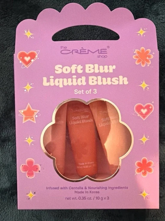 the Crème Shop Soft Blur Liquid Blush - Pink/Peach Set of 3