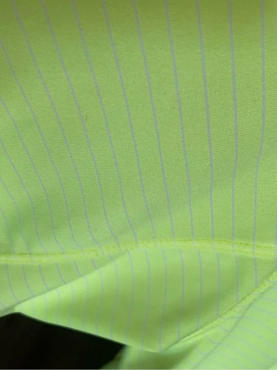 Nike Men’s Neon Green Pinstripe Polo