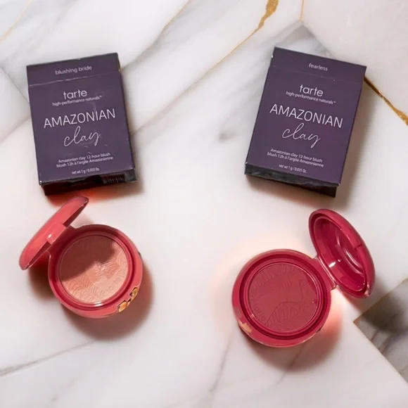 🌿 Tarte Amazonian Clay 12-Hour Blush Minis Set - Blushing Bride & Fearless