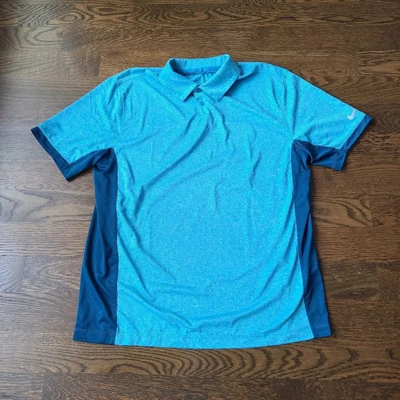 Nike golf polo shirt Men's sz.L blue