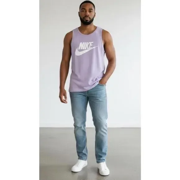 $30 Nike Sportswear Futura Icon Tank Top Gym Mens Size M  Logo Hydrangeas
