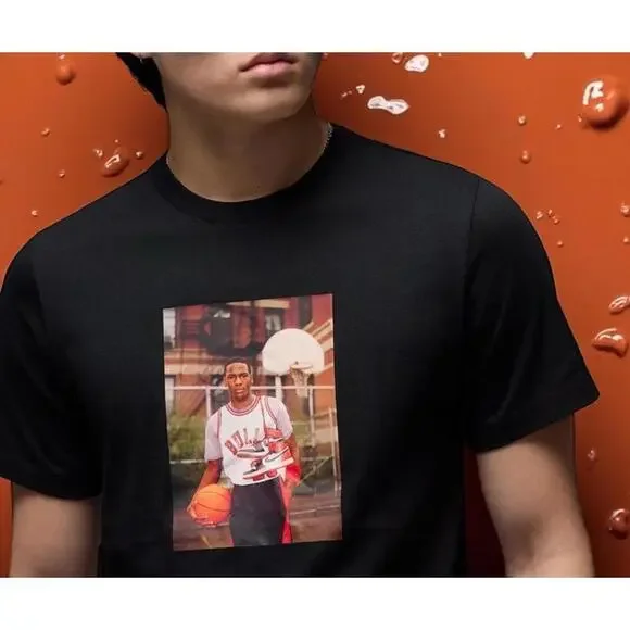 $40 Nike Men's Air Jordan Brand Photo T-Shirt  Carbon Heather HJ2354  Sz M