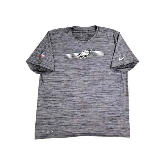Mens Nike DriFIT Philadelphia Eagles On Field Apparel T Shirt Gray 2XL NFL