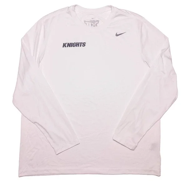 NIKE UCF Knights Long Sleeve Performance Shirt Big 12 White XXL‎ 2XL