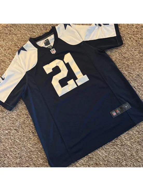 Ezekiel Elliot Dallas Cowboys Nike On Field Jersey Navy Men’s Size XL