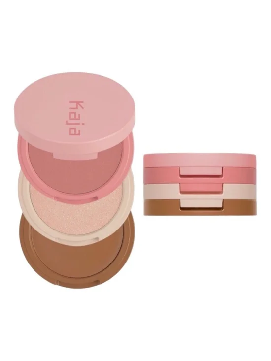 Kaja Beauty Bento Butter Up Blush Bronzer Highlighter Trio Makeup NIB Sealed
