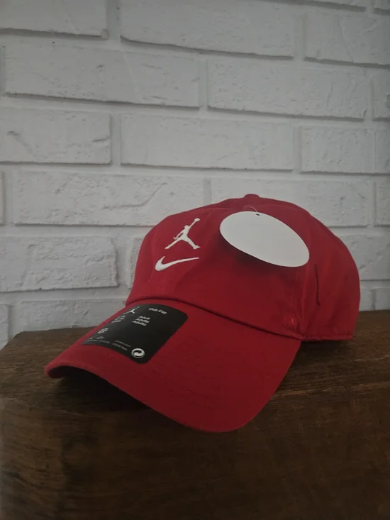 Nike Red Jordan Embroidered Baseball Cap - Men's Sport Hat Large