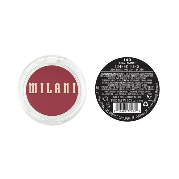 Milani Cheek Kiss Cream Blush, 140 Merlot Moment