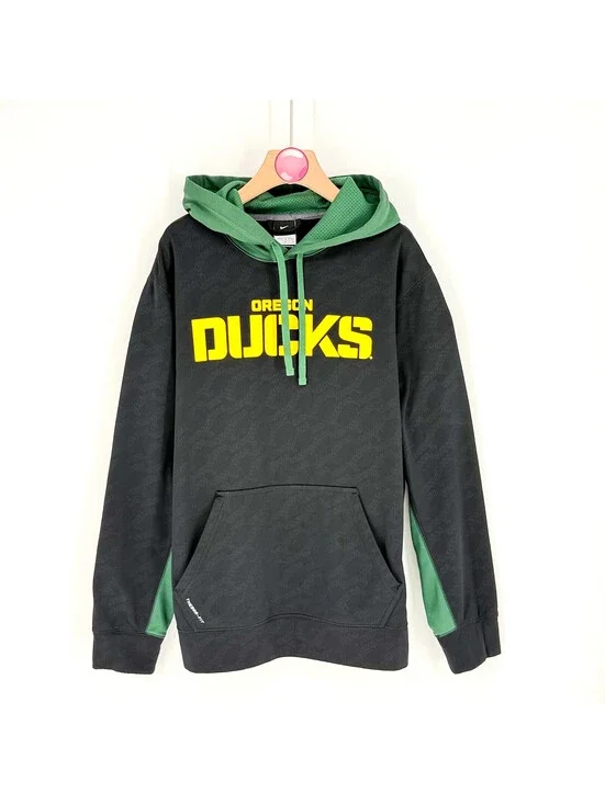 Nike Oregon Ducks Therma-FIT NCAA College Hoodie Mens Medium