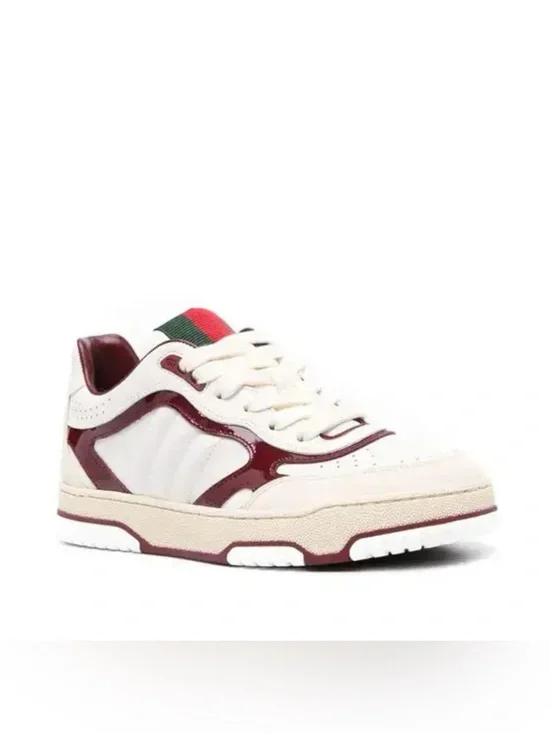 Gucci re web leather sneakers size 11fits 12US made in Italy