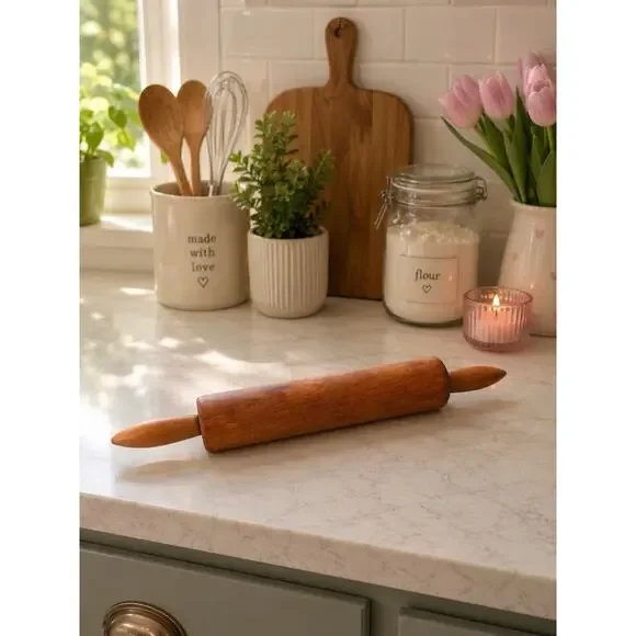 Vintage Wood Rolling Pin Baking 17