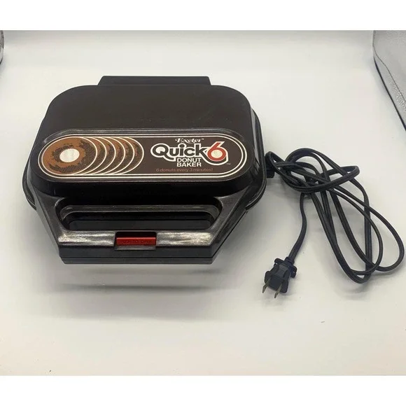 Vintage 1970's Exeter Quick 6 Donut Baker Maker Model 766. Tested And Works!