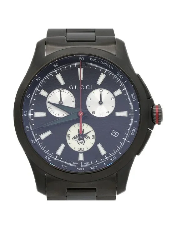 Gucci Timeless Chrono Pvd 126.2 SS Quartz Watch