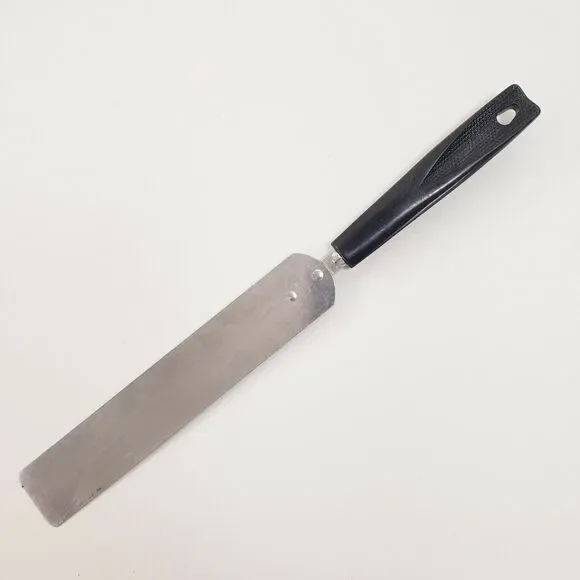 Vtg Ekco Icing Spreader Spatula Stainless Black Plastic Handle Cooking Utensil