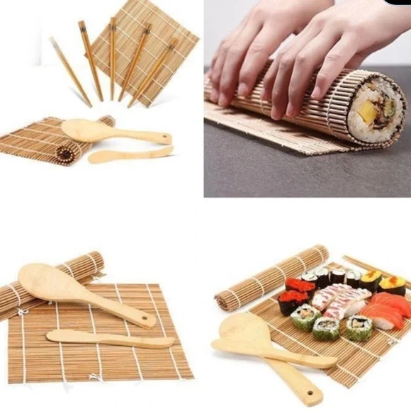Summit Hill 6 Piece Bamboo Sushi Set- new