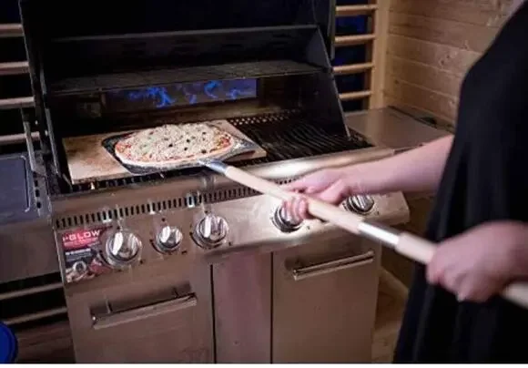 1887 14 x 26 Adjustable Pizza Paddle With Roller Handle 3 sizes Safer long New