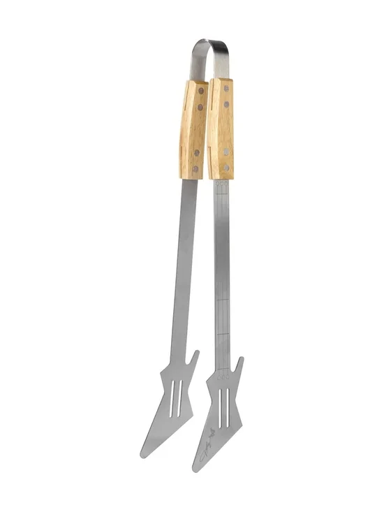 DOLLY PARTON Electric Guitar Wood-Handle Stainless Steel BBQ Tongs NEW
