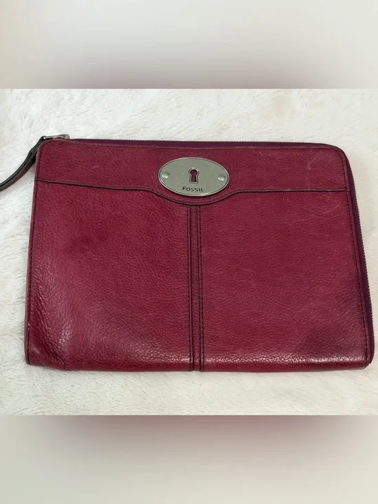 Burgundy Fossil Tablet Sleeve
