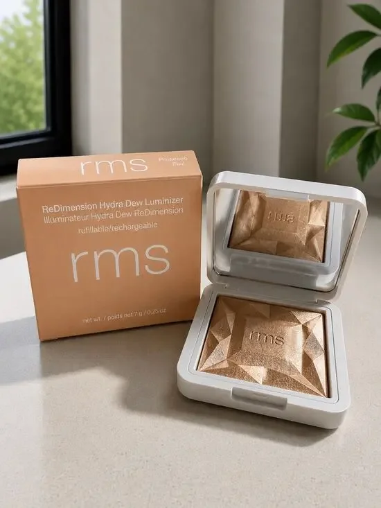 $44 New RMS Beauty Prosecco Fizz Hydra Dew Luminizer Highlighter 7g