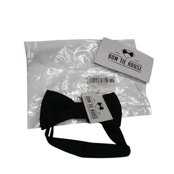 Bow Tie House Boys Dark Green Classic Pre Tied Bow Tie Formal Size M