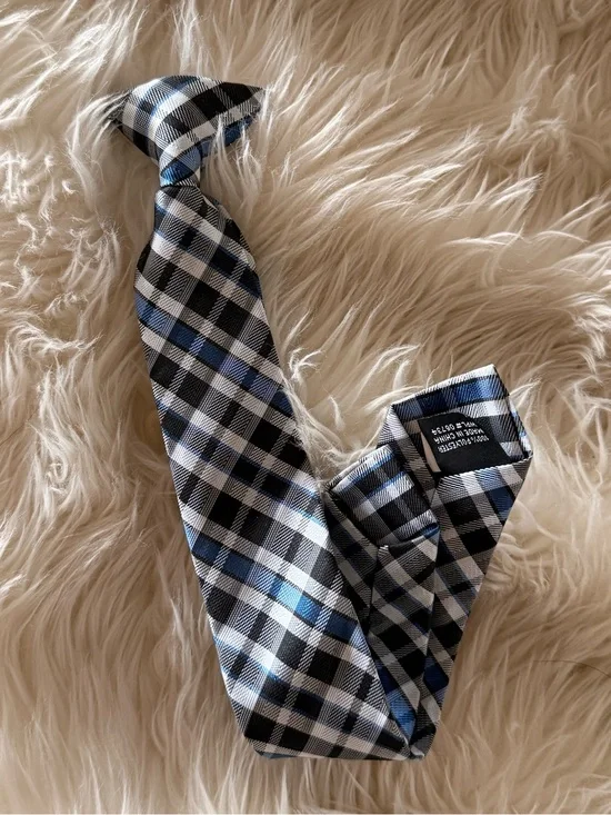 Plaid kids tie
