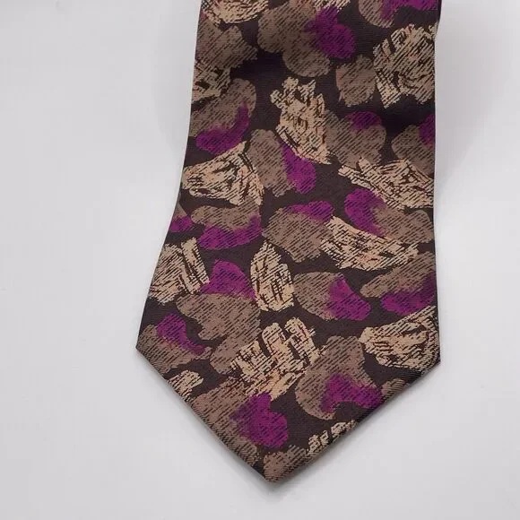 Vintage Studio R Abstract Art Deco‎ 100% Silk Tie 3.5