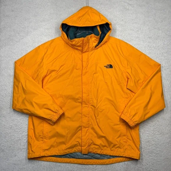 The North Face HyVent Windbreaker Lightweight Jacket Orange Men's Size XL