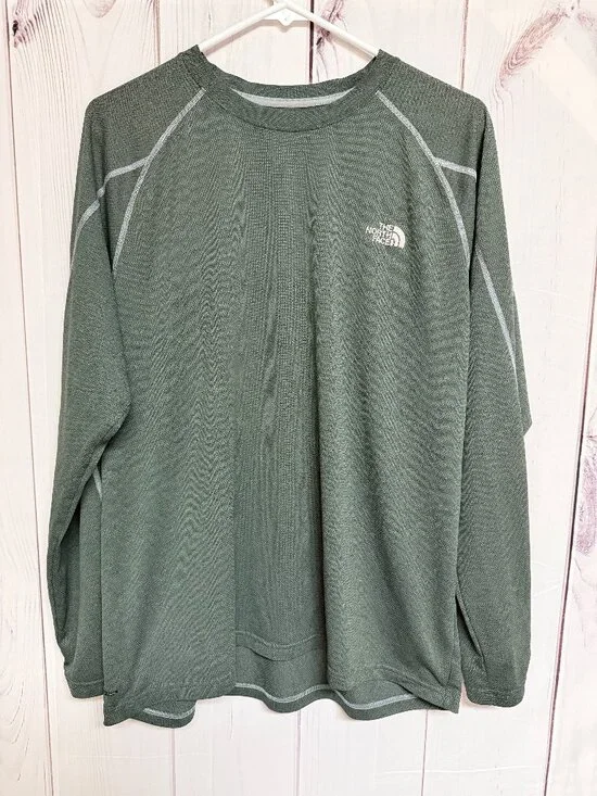 The North Face Men’s FlashDry Voltage Crew Large Green Performance‎ EUC