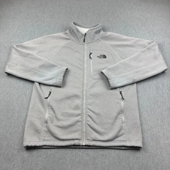 The North Face Jacket Men Large Gray Timber Sherpa Fleece Lined‎ Hiking Outdoor