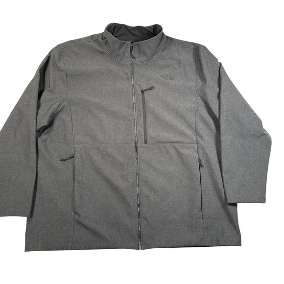The North Face Apex Bionic 3 Jacket Mens 3XL Grey Softshell‎ Full Zip Windproof