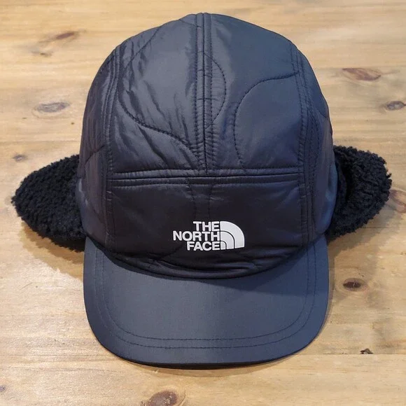 The North Face Trapper Panel Hat Size L/XL Adjustable Sherpa Nylon Ear Flaps