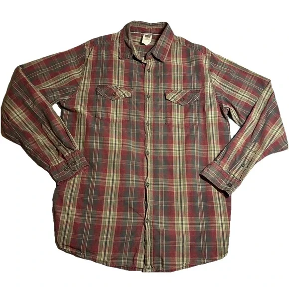 The North Face Men's Plaid Button Down Size Large