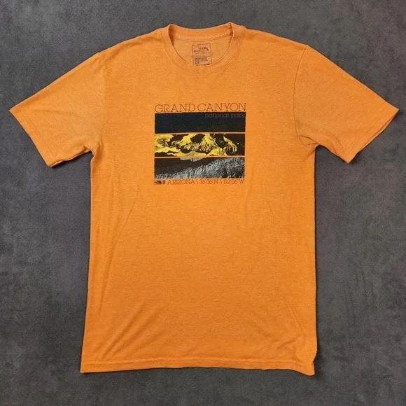 The North Face Grand Canyon National Park Shirt‎ Mens Small Orange Graphic Tee