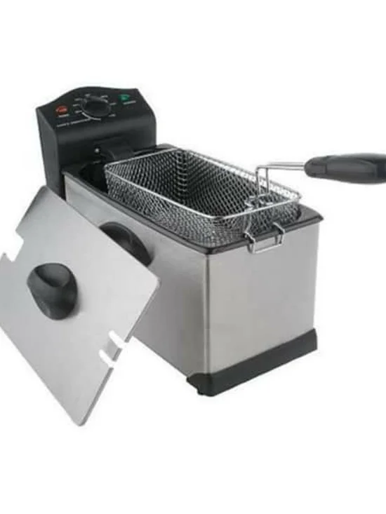 Cook's Essentials 3-Quart Stainless Steel Deep Fryer - New
