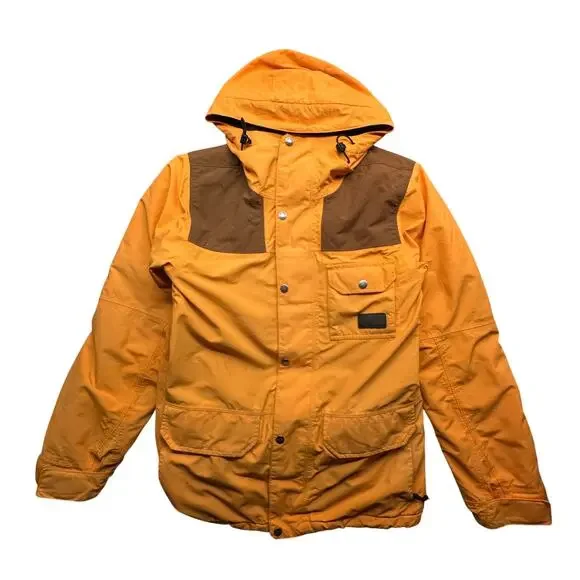 The North Face Faider Insulated Jacket Mens Small Brushfire Orange HyVent Hooded
