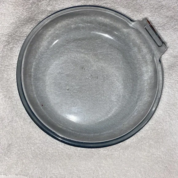 VINTAGE 1940'S PYREX FLAMEWARE‎ Blue Tint Saucepan Bowl 832 B 7