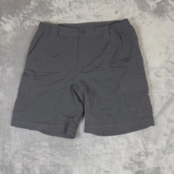 The North Face Cargo Shorts Mens L Gray Hiking Outdoor Lightweight Utility