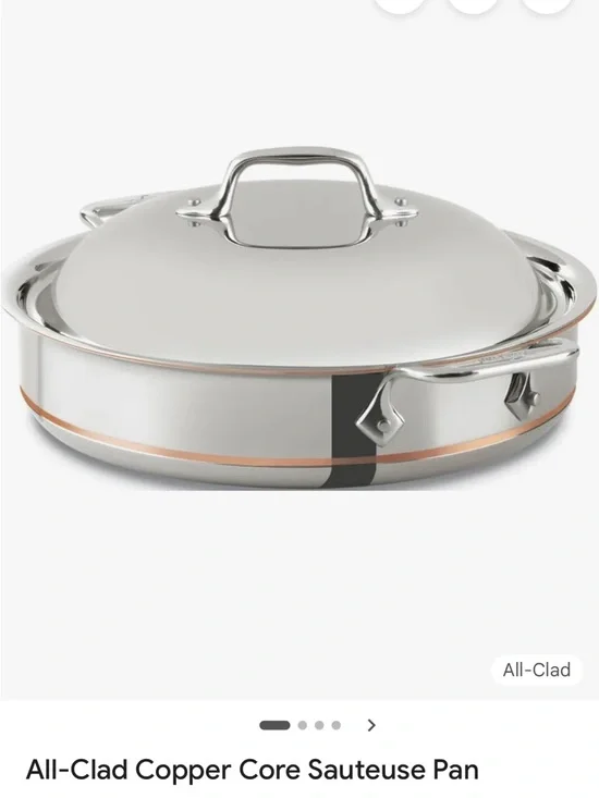 All-Clad Copper Core 3-Qt. Sauté Pan with Lid