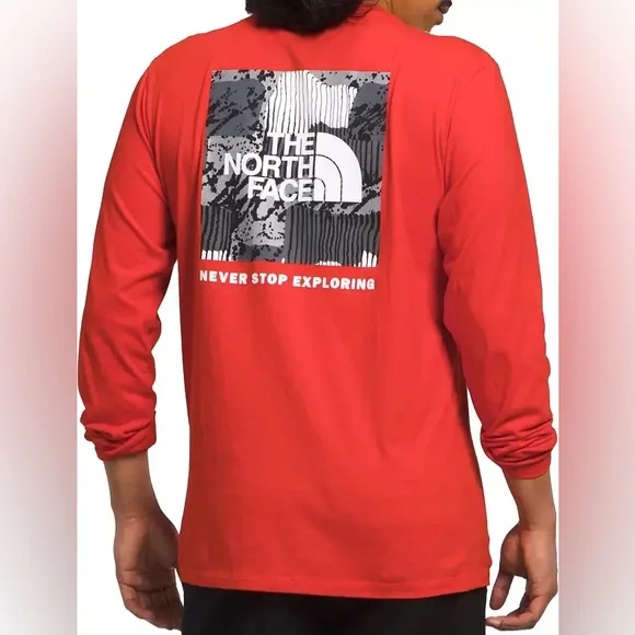 The North Face Box NSE Long Sleeve T-Shirt Mens Size M