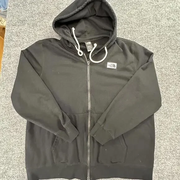 The‎ North Face Men's Black Full-Zip Hoodie Sweatshirt XXL #294