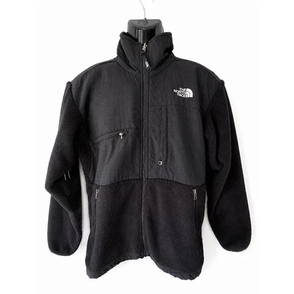 The North Face Jacket Mens Small Black Denali Polartec Fleece Full Zip Outdoor
