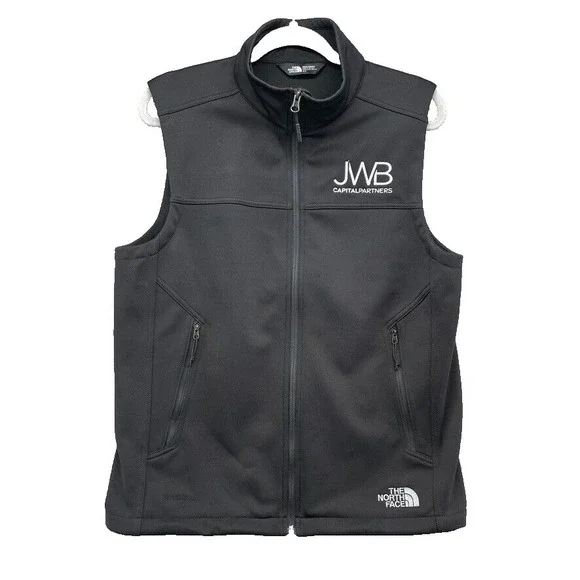 The North Face Fleece Lined Windwall Full Zip Vest Mens Small Black JWB Outdoor