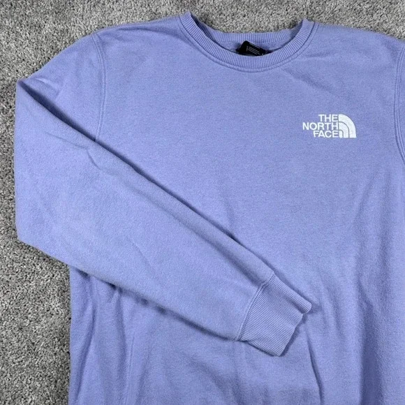 The North Face Crew Neck Sweatshirt Unisex‎ Medium Purple Pullover: READ