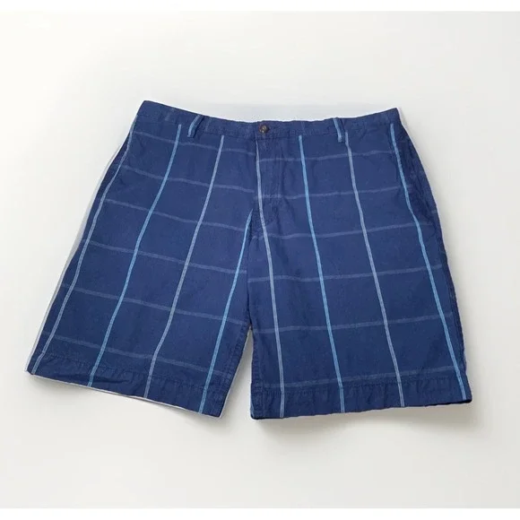 VTG The North Face Chino Shorts Men Sz 38 Reg 100% Cotton Casual Navy 9.5