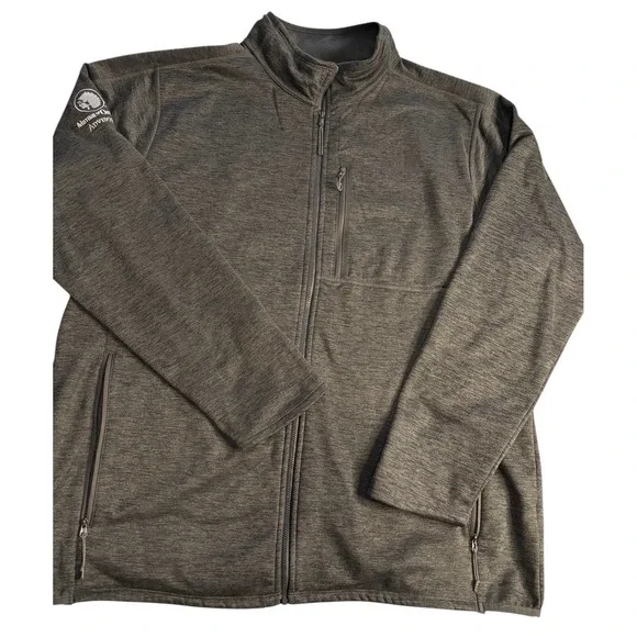 The North Face Jacket Mens XXL Full Zip‎ Fleece Gray