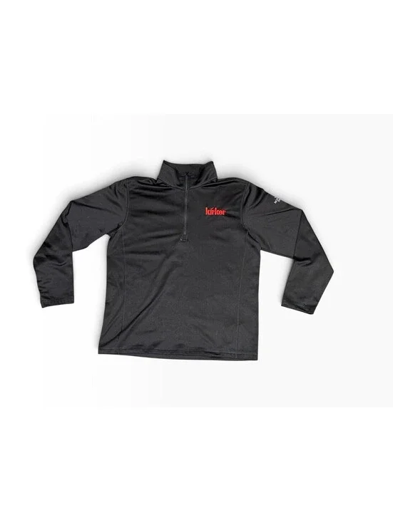 The North Face 1/4 Zip Pullover Mens L Black Tech Fleece Long Sleeve Kirker